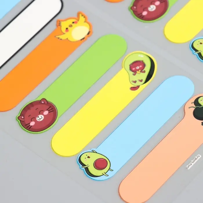 Термобирки для одежды. Набор именных термонаклеек для маркировки детских вещей &laquo;Милые животные&raquo;, 64 шт.