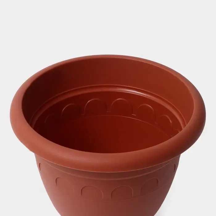 Вазон для цветов &laquo;Колывань&raquo;, 5.6 л, d=26 см, h=28 см, терракотовый