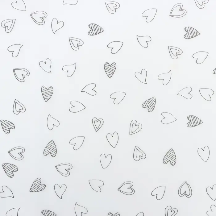 Бумага упаковочная тишью, «Сердечки», 50 см × 70 см 17 грамм, белая Бумага упаковочная тишью, «Сердечки», 50 см × 70 см 17 грамм, белая