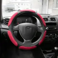 Спонжевая оплетка руля AVS SP-426L-RD ( размер L, красный) - Серия "Sponge"