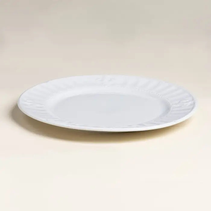 Тарелки SL Home &laquo;Винтаж фрэнч&raquo;, d=22 см, набор 2 шт., фарфор, белые