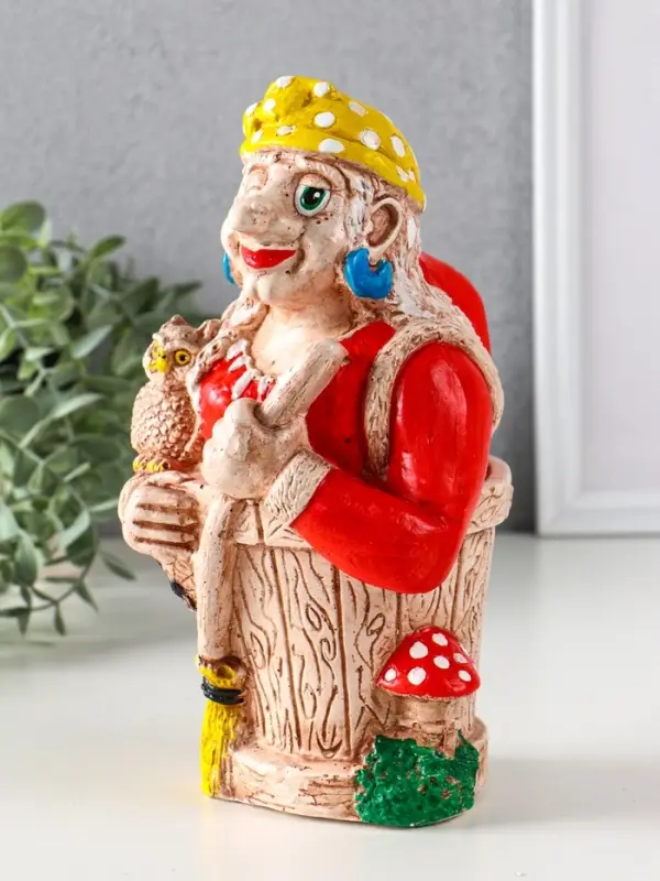 Копилка для денег &laquo;Баба Яга&raquo;, гипс, 24&times;15&times;13 см