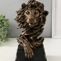 Копилка "Лев на пьедестале" 31х18 см, бронза Копилка "Лев на пьедестале" 31х18 см, бронза