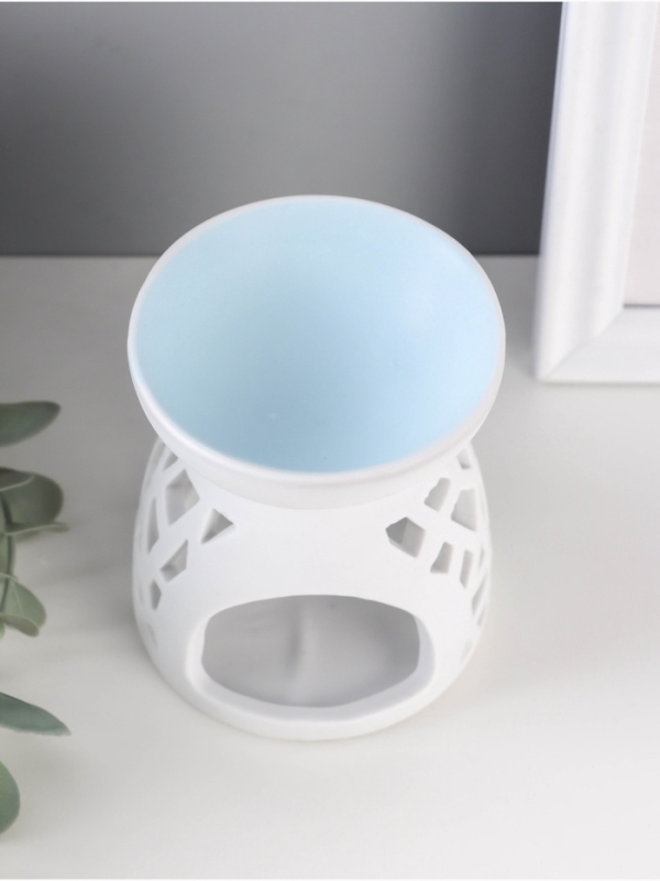 Аромалампа керамика Аромалампа керамика "Необычная геометрия" белый 8х8х9,3 см