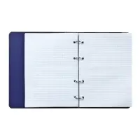 Тетрадь на кольцах Calligrata A5, 120 листов, в клетку, пластиковая обложка, блок офсет, синяя