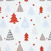 Набор упаковочной бумаги &laquo;Новогодний узор&raquo;,4 листа, 70 &times; 100 см