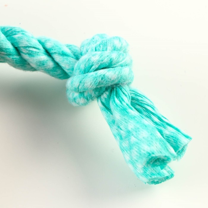 Игрушка жевательная Игрушка жевательная "Шестерёнка на канате", до 20 см, бирюзовая