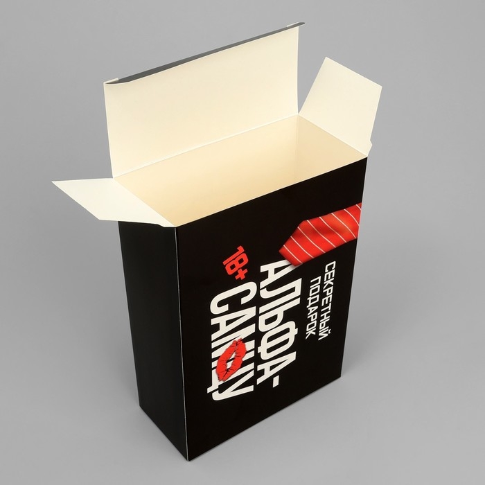 Коробка подарочная складная, упаковка, «Альфа-самцу», 16 х 23 х 7.5 см Коробка подарочная складная, упаковка, «Альфа-самцу», 16 х 23 х 7.5 см