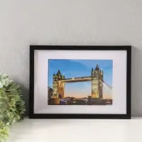 Фоторамка для фото 21х30 см, с паспарту 15х21 см, Lumo, чёрный