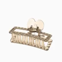 Краб для волос &laquo;Мариэтта&raquo; прямой сердце, 7.5&times;4 см, микс