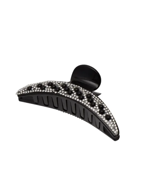 Крабик для волос &laquo;Скарлет&raquo;, дуга, 10.8 см, чёрный