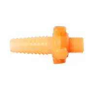 Штуцер, наружная резьба 1/2", под шланг 3/4" (19 мм) – 1" (25 мм), разъёмное соединение «Байонет», пластик