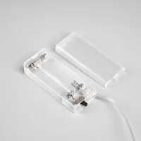 Гирлянда &laquo;Нить&raquo; 2 м, роса с насадками &laquo;Бусы&raquo;, IP20, серебристая нить, 20 LED, от батареек АА&times;2, 2 режима, свечение тёплое белое