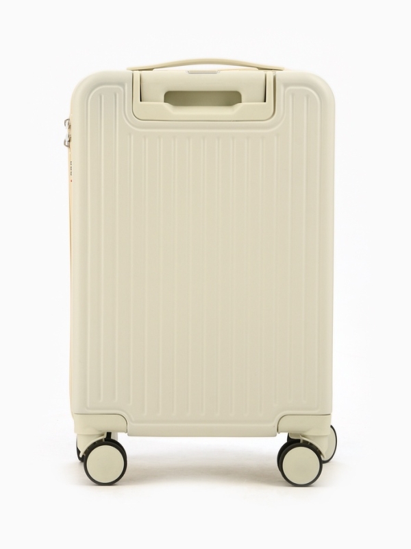 Чемодан 20 Чемодан 20", PС, 34*22*56, отд на молнии, код замок, 4 колеса, белый