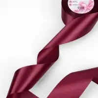 Лента атласная, 50 мм, 23&plusmn;1 м, винная №165