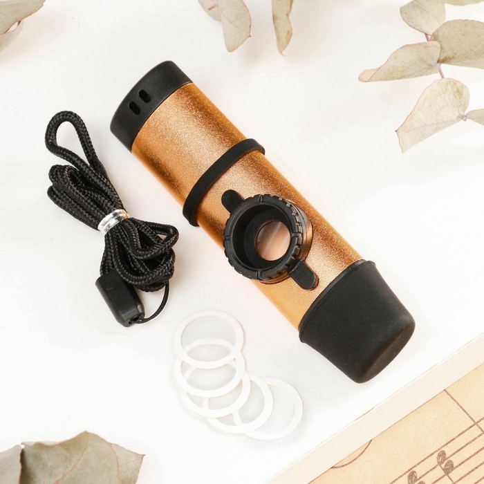 Музыкальный инструмент Казу Music Life, золотистый Музыкальный инструмент Казу Music Life, золотистый