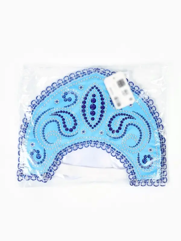 Кокошник с бусинами, на голубом фоне Кокошник с бусинами, на голубом фоне