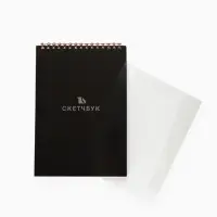 Скетчбук А5, 50 л., 190 г &laquo;Чёрный&raquo;