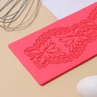 Коврик для айсинга Доляна «Бабочки», силикон, 39×10×0,5 см, цвет МИКС Коврик для айсинга Доляна «Бабочки», силикон, 39×10×0,5 см, цвет МИКС