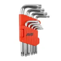 Набор ключей торцевых изогнутых коротких TORX 9 предметов (T10-T50) AVS TXS-9