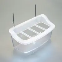 Кормушка для птиц, 11.7&times;6.3&times;5.5 см, внутренняя, с разделителем, пластик, прозрачная