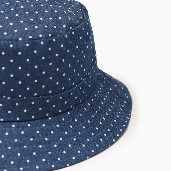 Панама детская MINAKU Панама детская MINAKU "Горошек", цвет синий, размер 44-46