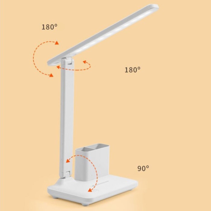 Настольная лампа сенсорная LED 10Вт АКБ USB белый 17х25,5х29 см Настольная лампа сенсорная LED 10Вт АКБ USB белый 17х25,5х29 см