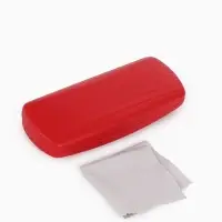 Футляр для очков на хлопушке, размер 16&times;6.5&times;3.5 см, красный