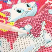 Алмазная мозаика с чаным заполнением для детей &laquo;Котики&raquo;, 15&times;10 см