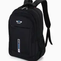 Рюкзак молодёжный на молниях, 2 отдела на молнии, 4 кармана, 37&times;17&times;54 см, чёрный