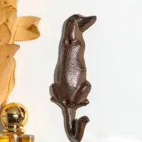 Крючок настенный &laquo;Охотничья собака&raquo;, ключница декоративная, чугун, 4.8&times;13.5&times;3.5 см