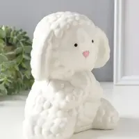 Копилка для денег &laquo;Милый барашек с сердцем&raquo;, белая, керамика, 17&times;11&times;15.1 см