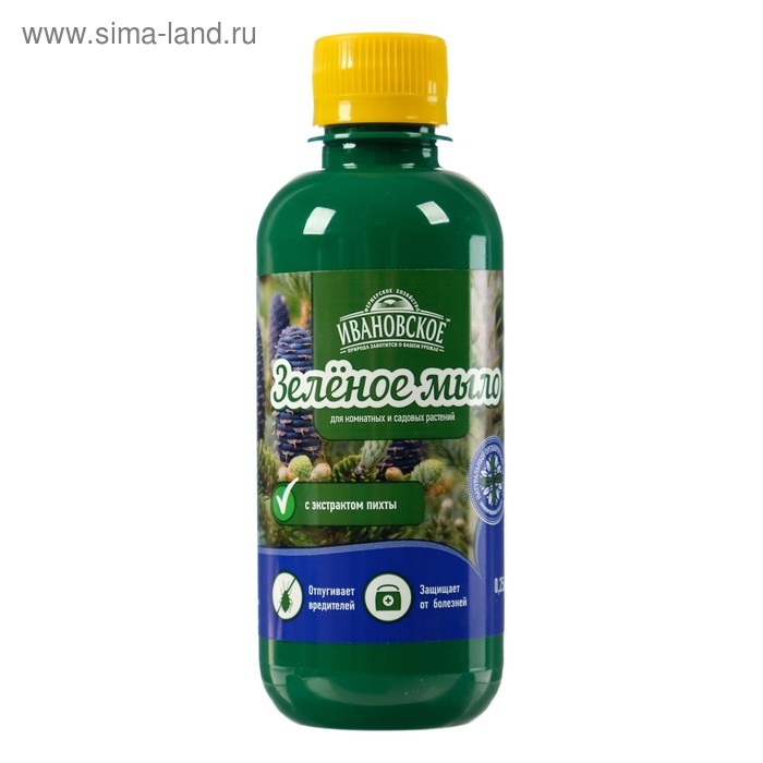 Зеленое мыло с пихтовым экстрактом, Зеленое мыло с пихтовым экстрактом, "Ивановское", 0,25 л