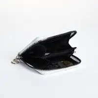 Кошелёк на молнии, отдел для карт, для монет, светло-голубой