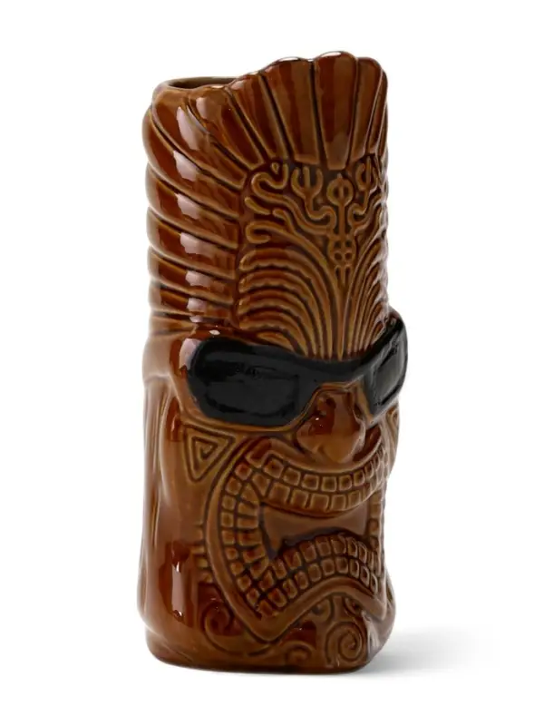 Стакан для коктейлей &laquo;Тики&raquo;, 550 мл, в очках, керамика, коричневый