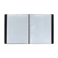 Папка с 100 вкладышами А4, 700 мкм, Calligrata, текстура &laquo;песок&raquo;, чёрная