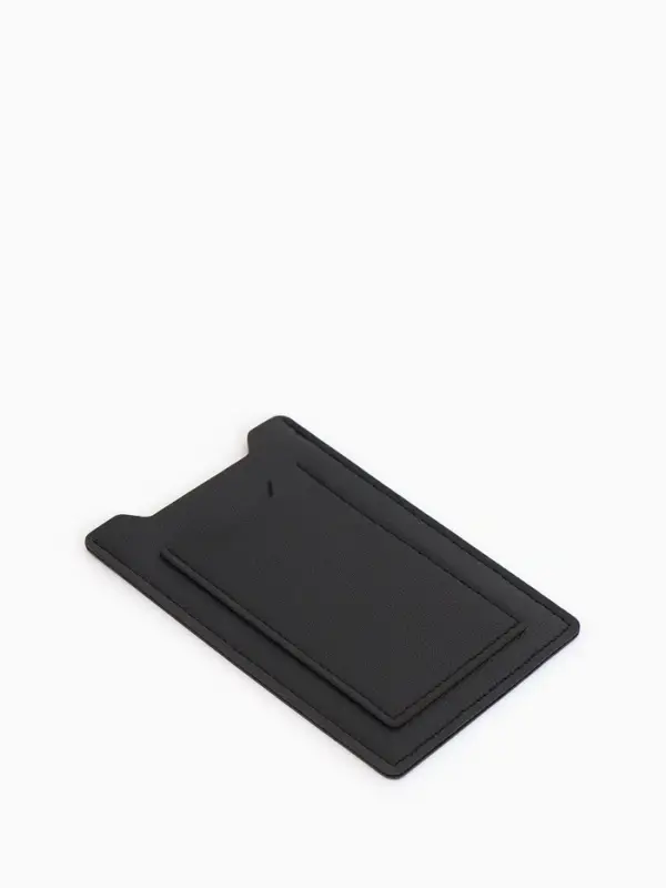 Обложка для автодокументов, СТС и права, 9&times;0.3&times;12.5 см, чёрная