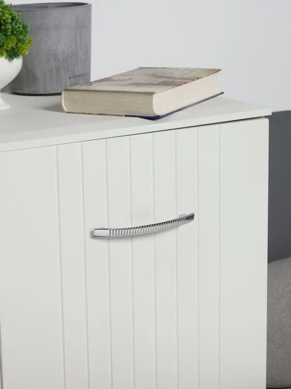 Ручка-скоба мебельная ТУНДРА LIGHT РС001AL, м/о 128 мм, цвет хром, 4 шт.