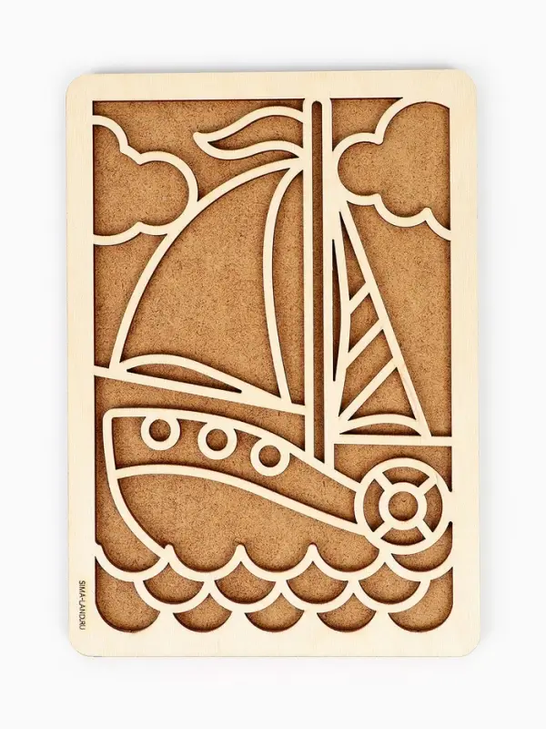 Заготовки для творчества "Веселая лепка "Кораблик", 35612