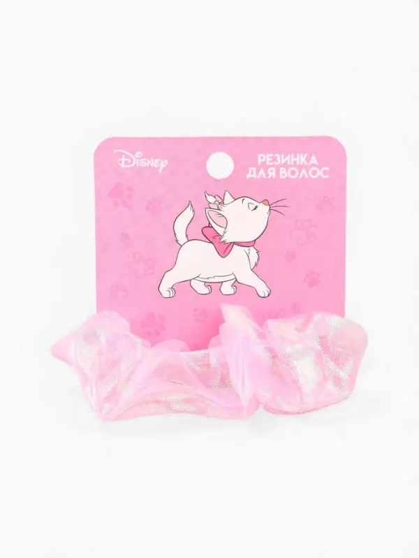 Резинка для волос «Перламутр» розовая, Коты аристократы Резинка для волос «Перламутр» розовая, Коты аристократы
