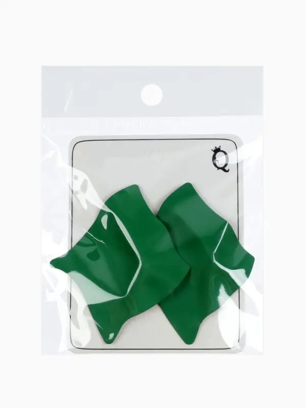 Серьги металл &laquo;Яркость&raquo;, ромб, тёмно-зелёные