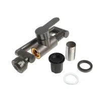 Смеситель для кухни ZEIN Z3706, регулируемый излив высотой 25 см, аэратор 2 режима, графит