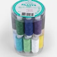Нитки &laquo;Радуга&raquo;, 40ЛШ, 150 м, набор 24 шт., разноцветные