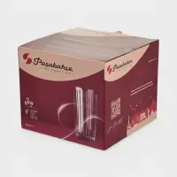 Стаканы Paşabah&ccedil;e Joy, 475 мл, набор 4 шт., стекло, прозрачные