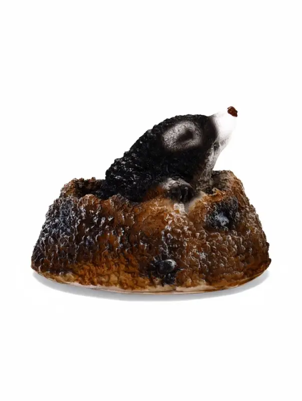 Садовая фигура из полистоуна &laquo;Крот из норки&raquo;, 18&times;18&times;12 см