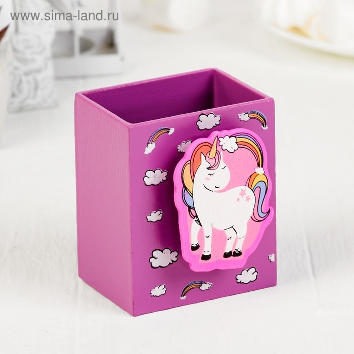 Карандашница «Единороги», 7 × 5 × 8 см, МИКС Карандашница «Единороги», 7 × 5 × 8 см, МИКС