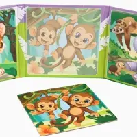 Магнитные пазлы для малышей &laquo;Зверята&raquo;, книга 3 в 1, Крошка Я