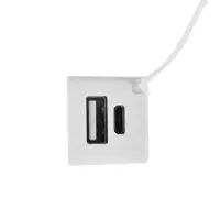 Внешний аккумулятор PB-03, 2200 мАч, USB, 1 А, крепление кольцо, белый