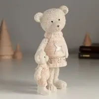 Фигурка полистоун &laquo;Мишка с малышом в розовых свитерах&raquo;, 9&times;7&times;16 см