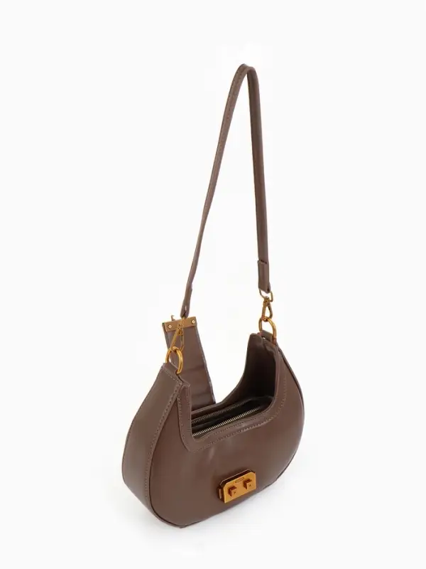 Сумка женская багет TEXTURA на молнии, 24&times;6.5&times;13 см, хаки